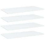 vidaXL Wandschappen 4 st 60x30x1,5 cm spaanplaat wit, Verzenden, Nieuw