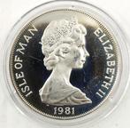 Île de Man. 25 Pence 1981 Wedding Prince Charles and Lady, Postzegels en Munten