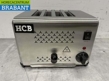RVS Toaster Broodrooster 4 sneden 230V Horeca, Ophalen of Verzenden