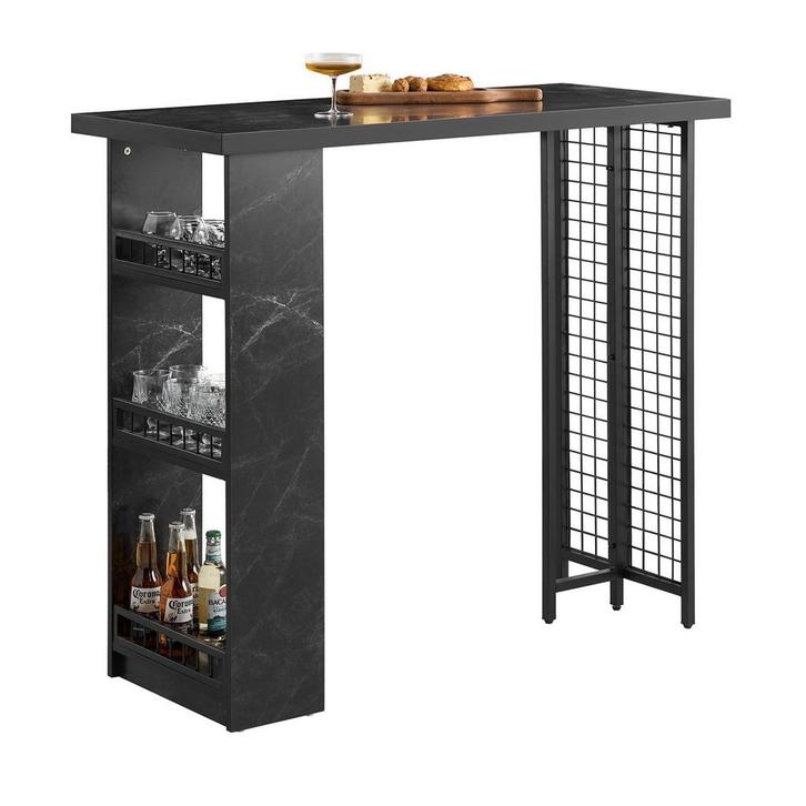 Tweedekans | SoBuy Moderne Bartafel - Met Flessen en, Huis en Inrichting, Tafels | Eettafels, Ophalen of Verzenden