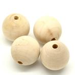 Houten kralen 25mm per 3 stuks Houten kralen 25mm per 3, Hobby en Vrije tijd, Nieuw