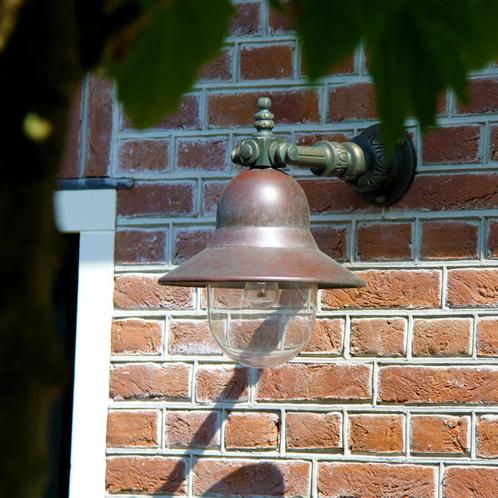 Stal- & Boerderijlampen Bretagne Muurlamp Brons/Koper, Tuin en Terras, Buitenverlichting, Verzenden