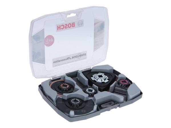 Veiling - Bosch Blauw multitool zaagbladenset 5-delig Starlo, Doe-het-zelf en Bouw, Gereedschap | Machine-onderdelen en Toebehoren
