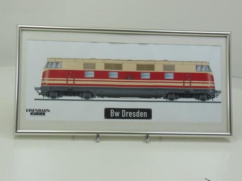 Fotolijst DR V 180 124 Bw Dresden (e 1:1, Spoorwegen 1:1), Collections, Trains & Trams, Enlèvement ou Envoi