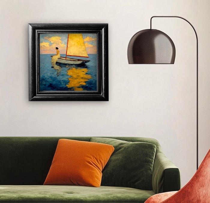 Le Yack - Sail into the Silence - Hand signed, Antiek en Kunst, Kunst | Designobjecten