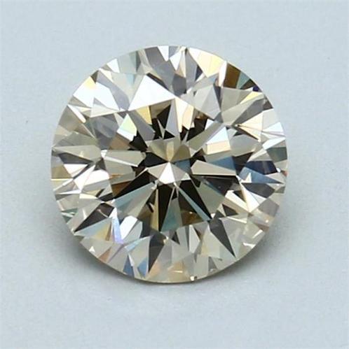 1 pcs Diamant (Couleur naturelle) - 1.10 ct - Rond - Fancy, Handtassen en Accessoires, Edelstenen