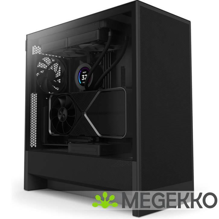 NZXT H5 Flow - Black 2024, Computers en Software, Computerbehuizingen, Nieuw, Verzenden