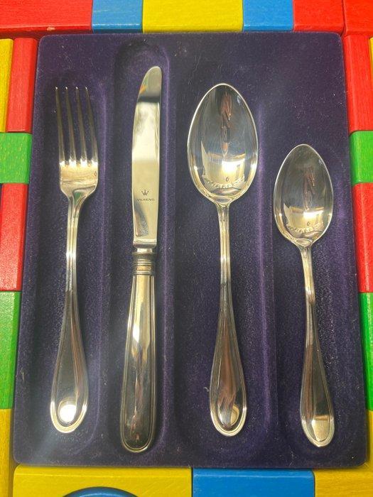Wilkens - Bestekset (4) - Schwedisch Faden - Verzilverd -, Antiek en Kunst, Antiek | Meubels | Tafels
