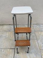 Tabouret - Bois, Métal, Formica - Escabeau