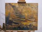 Escuela catalana (XX) - Barcas en la bahía