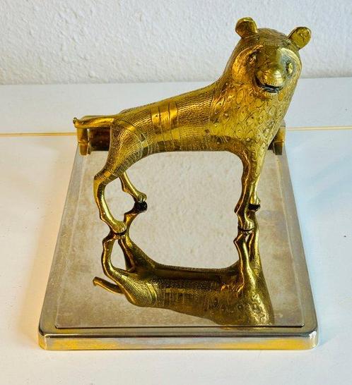 Figure - León de Benín - Bronze, Antiek en Kunst, Curiosa en Brocante
