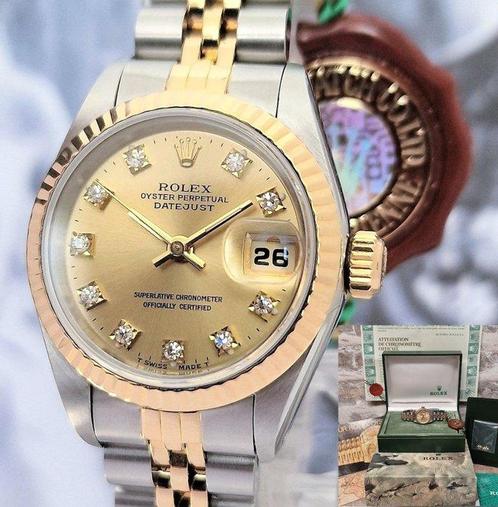 Rolex - Oyster Perpetual Datejust Ladies Diamonds - Zonder, Bijoux, Sacs & Beauté, Montres | Hommes