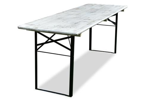 Biertafel 220 x 70cm | Premium - White wash | Kwaliteits, Maison & Meubles, Tables | Tables d'appoint, Envoi