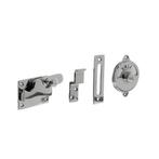 WC-slot hendel vlak vrij/bezet nikkel - voor binnendeur -..., Ophalen of Verzenden, Slot