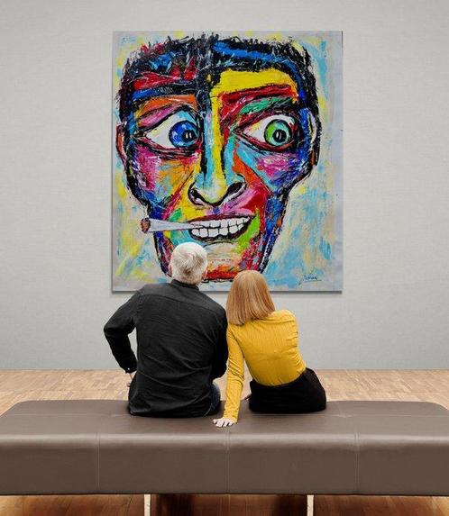 Jovan Srijemac (1962) - Smoker Joe - XXL, Antiek en Kunst, Kunst | Schilderijen | Modern