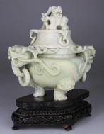 Brule Parfum Vase Censer Sculptuur - Draak - Voetstuk en, Antiek en Kunst