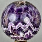 amethist Polished AAA Chevron Amethyst Sphere - Hoogte: