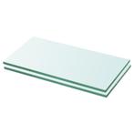vidaXL Schappen 2 st 20x30 cm glas transparant, Huis en Inrichting, Verzenden, Nieuw