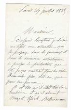 [Ingres] - Lettre autographe signée de son épouse,, Nieuw