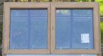 pvc raam , chassis , venster 147 x 86 eik / zwartgrijs, Doe-het-zelf en Bouw, Raamkozijnen en Schuifdeuren, 75 tot 150 cm, Kunststof