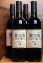 1998 Chateau Mauvesin - Moulis Cru Bourgeois - 4 Bouteilles, Verzamelen, Nieuw