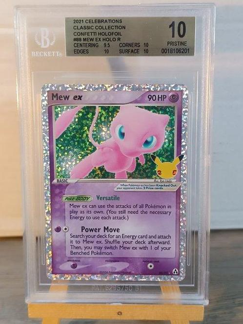 Pokémon - 1 Graded card - Mew 88 Foil - Beckett Pristine 10, Hobby en Vrije tijd, Verzamelkaartspellen | Pokémon