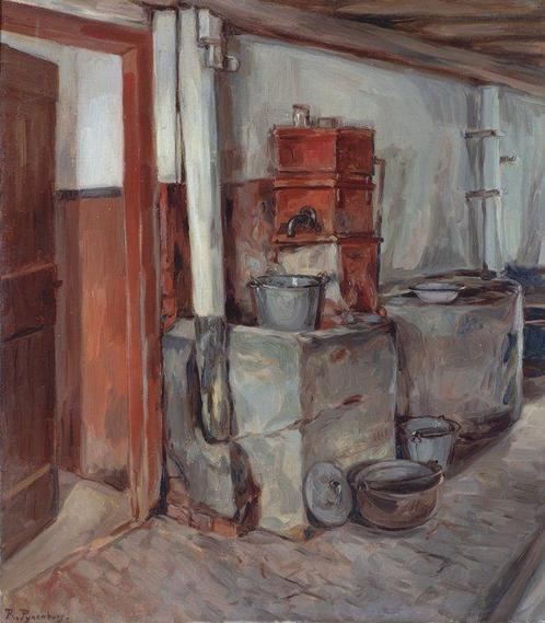 Reinier Pijnenburg (1884-1968) - Hollands Interieur (XL), Antiek en Kunst, Kunst | Schilderijen | Klassiek