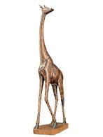 Sculpture, Kimani – Afrikanische Holzskulptur „Giraffe“ –, Antiek en Kunst
