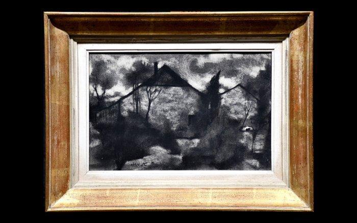 Georges Oudot (1928-2004) - Ferme Comtoise, Antiek en Kunst, Kunst | Designobjecten