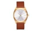 Nixon Small Time Teller Leather (Light Gold), Huis en Inrichting, Verzenden, Zo goed als nieuw