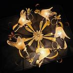 Plafonnier - Fer forgé - Abats en verre pour luminaires en