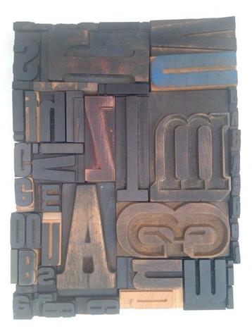 Blocs dimpression (50) - Carré de lettres typographiques XL