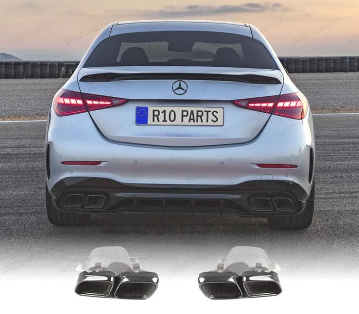EMBOUTS D´ÉCHAPPEMENT MERCEDES CLASSE C W206 22-23 LOOK AMG, Autos : Pièces & Accessoires, Systèmes d'échappement, Envoi