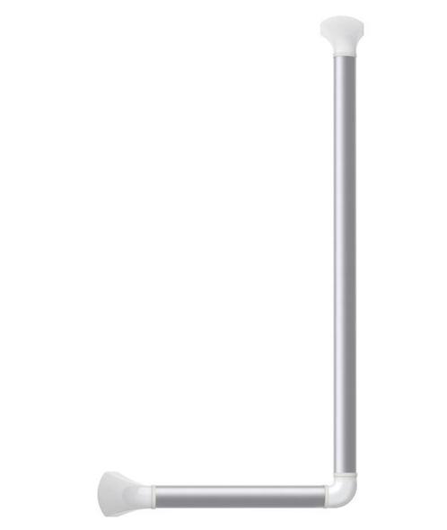 SecuCare wandbeugel hoek 90° blank geanodiseerd/mat wit, Doe-het-zelf en Bouw, Hang- en Sluitwerk, Klink of Kruk, Nieuw, Overige materialen