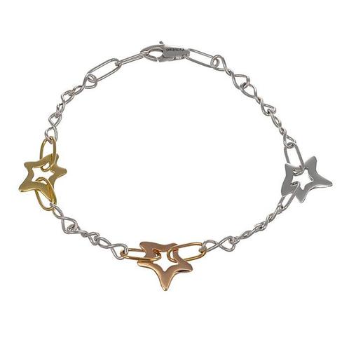 Bracelet - 18 carats Or blanc, Or jaune, Or rose, Handtassen en Accessoires, Antieke sieraden