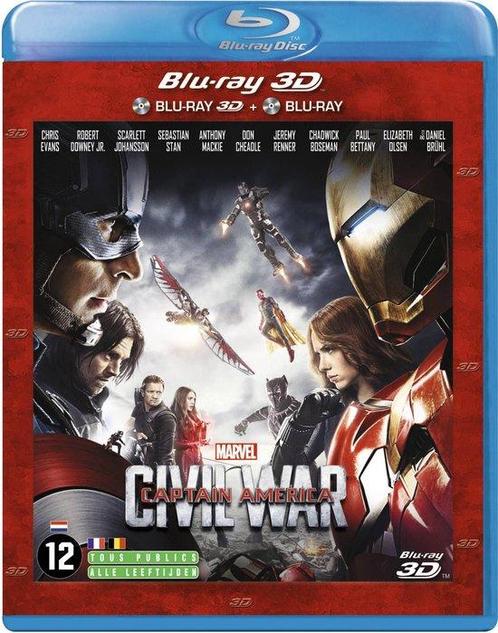 Captain America Civil War 3D en 2D (blu-ray nieuw), Cd's en Dvd's, Blu-ray, Ophalen of Verzenden