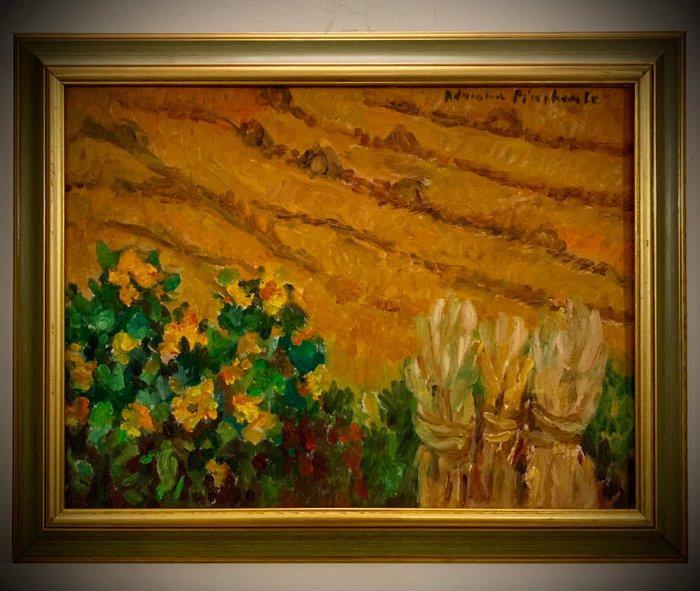 Adriana Pincherle Martinelli (1905-1996) - Campo di Grano e, Antiek en Kunst, Kunst | Schilderijen | Klassiek