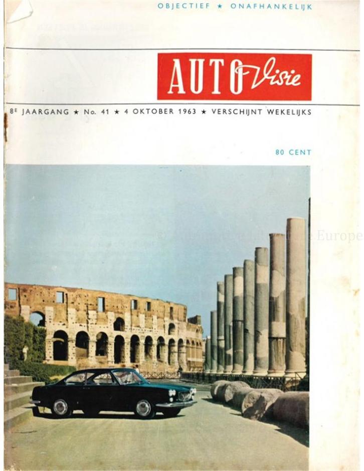 1963 AUTOVISIE MAGAZINE 41 NEDERLANDS, Boeken, Auto's | Folders en Tijdschriften, Ophalen of Verzenden