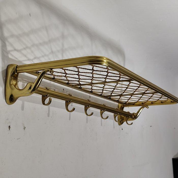 Kapstok - Messing, Aluminium - Art Deco kapstok, Antiek en Kunst, Curiosa en Brocante