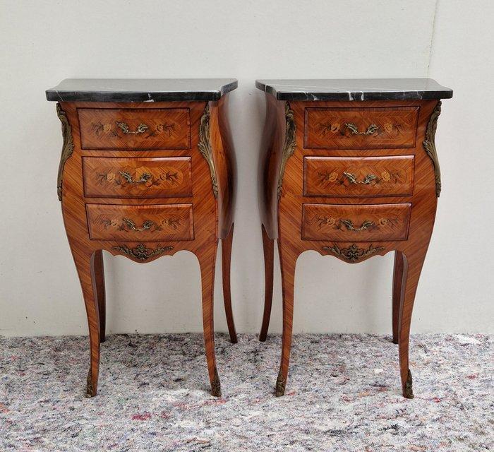 Paar Table de Chevets - nachtkastjes of-wel kleine commodes, Antiek en Kunst, Curiosa en Brocante