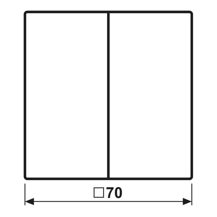 KNX LS990 Série Double Interrupteur Noir Graphite - LS102SWM, Doe-het-zelf en Bouw, Elektriciteit en Kabels, Verzenden