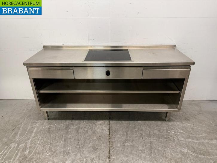 Table de travail en acier inoxydable avec plaque à induction, Articles professionnels, Horeca | Autre, Envoi