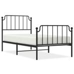Metalen Bedframe 90x200 Zwart | Tweede Kansje | OP = OP, 90 cm, Eenpersoons, Verzenden, Zwart