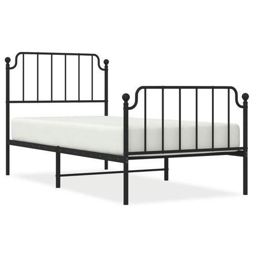 Metalen Bedframe 90x200 Zwart | Tweede Kansje | OP = OP, Huis en Inrichting, Slaapkamer | Bedden, 90 cm, 200 cm, Zwart, Nieuw