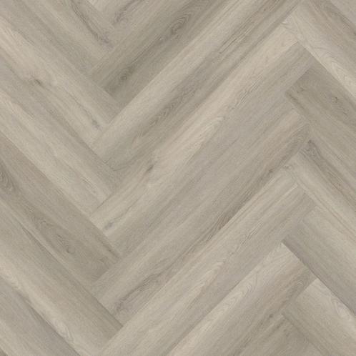 Bonn visgraat pvc dryback micro-bevel 4V - Grey, Doe-het-zelf en Bouw, Vloerdelen en Plavuizen, Ophalen of Verzenden
