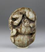 Hanger - Chinees plaquette - Sculptuur - Leeuw - Steen -