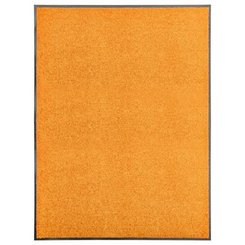 vidaXL Paillasson lavable Orange 90x120 cm, Tuin en Terras, Deurmatten, Verzenden