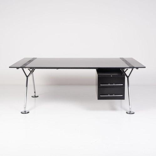Tecno - Norman Foster - Bureau - Namen - Staal, laminaat, Antiek en Kunst, Antiek | Meubels | Stoelen en Sofa's