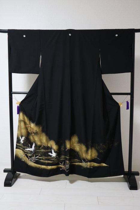 kimono- kurotomesode-japan - Kimono, Antiek en Kunst, Antiek | Overige Antiek