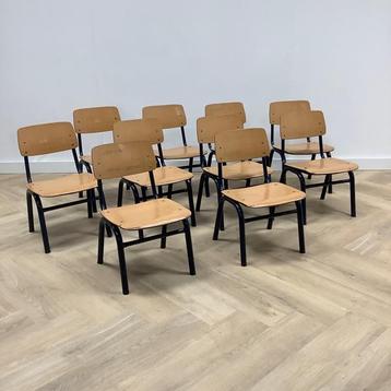 Tweedehands complete school set van Marko 20 stoelen, blauw